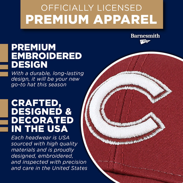 Colgate University Sideline Trucker Hat One-Size (Burnt Henna/White)