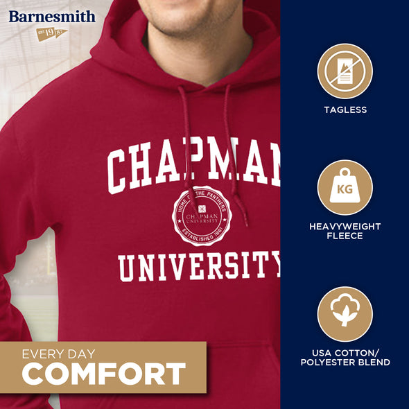 Chapman University Heritage Hooded Sweatshirt (Cardinal)