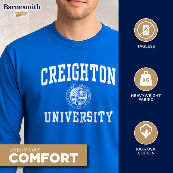 Creighton University Heritage Long Sleeve T-Shirt (Royal Blue)