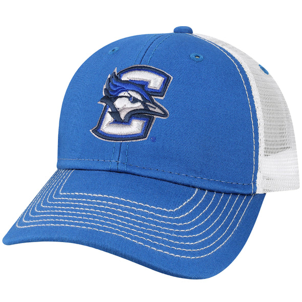 Creighton University Sideline Trucker Hat One-Size (Royal/White)