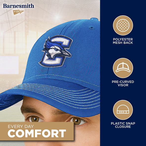 Creighton University Sideline Trucker Hat One-Size (Royal/White)
