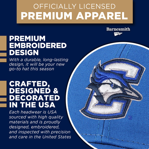 Creighton University Sideline Trucker Hat One-Size (Royal/White)