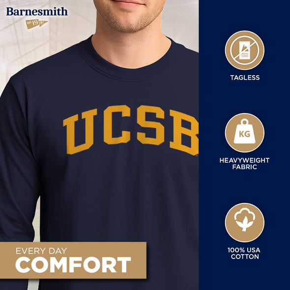 UC Santa Barbara Classic Long Sleeve T-Shirt (Navy)
