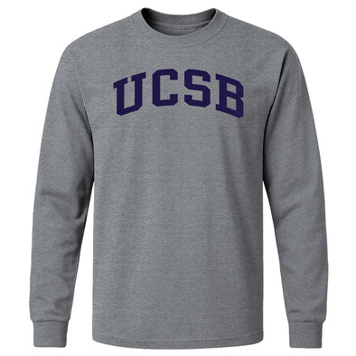 UC Santa Barbara Classic Long Sleeve T-Shirt (Charcoal Grey)