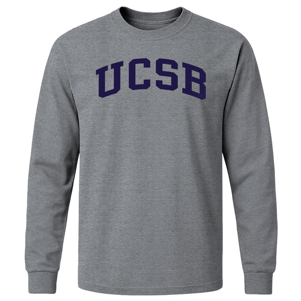 UC Santa Barbara Classic Long Sleeve T-Shirt (Charcoal Grey)