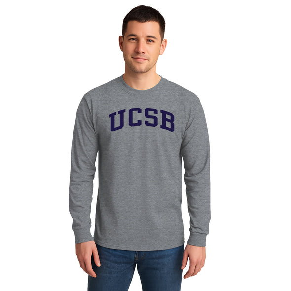 UC Santa Barbara Classic Long Sleeve T-Shirt (Charcoal Grey)