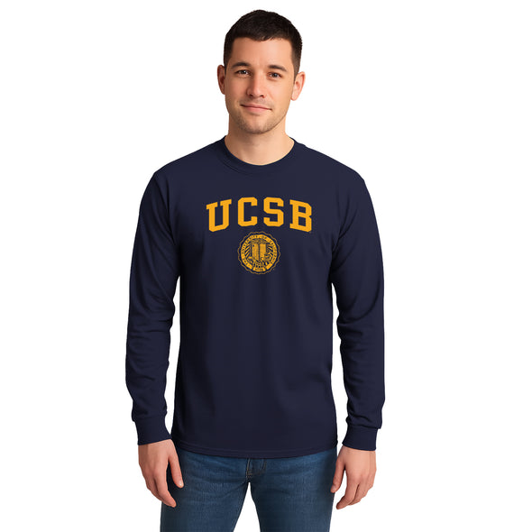UC Santa Barbara Heritage Long Sleeve T-Shirt (Navy)