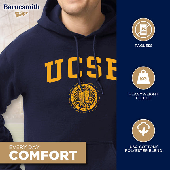 UC Santa Barbara Heritage Hooded Sweatshirt (Navy)