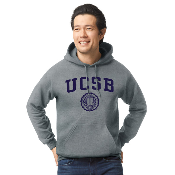 UC Santa Barbara Heritage Hooded Sweatshirt (Charcoal Grey)