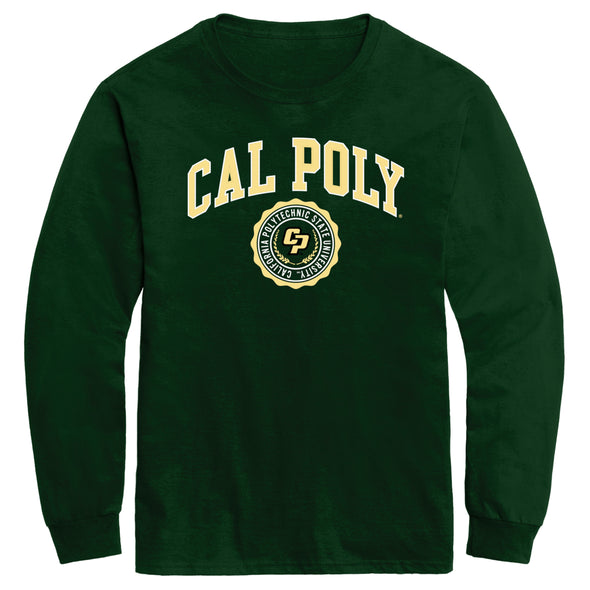 California State Polytechnic University Heritage Long Sleeve T-Shirt (Hunter Green)