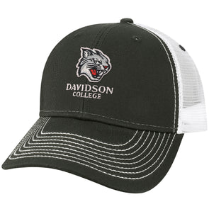 Davidson College Sideline Trucker Hat One-Size (Black/White)