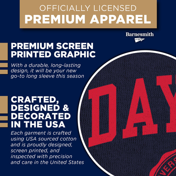 University of Dayton Heritage Long Sleeve T-Shirt (Navy)