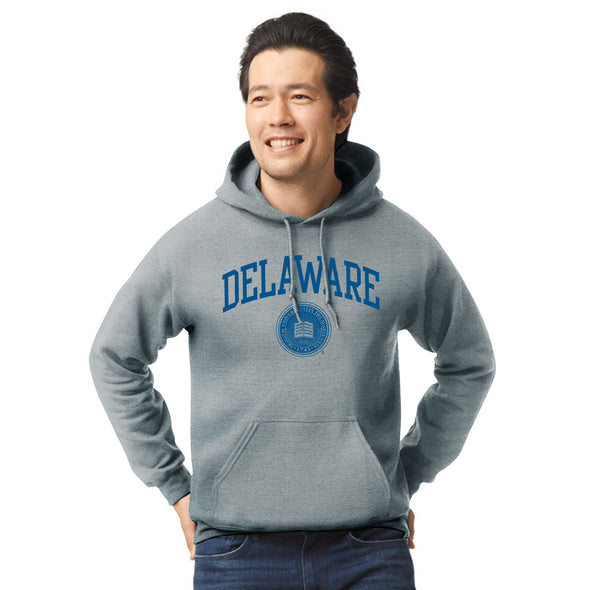 University of Delaware Heritage Hooded Sweatshirt (Charcoal Grey)