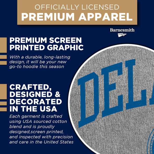 University of Delaware Heritage Hooded Sweatshirt (Charcoal Grey)