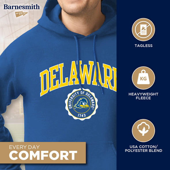 University of Delaware Heritage Hooded Sweatshirt (Royal Blue)