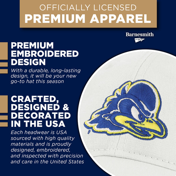 University of Delaware Spirit Baseball Hat One-Size (White)