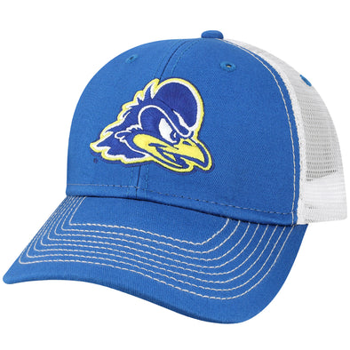 University of Delaware Sideline Trucker Hat One-Size (Royal/White)