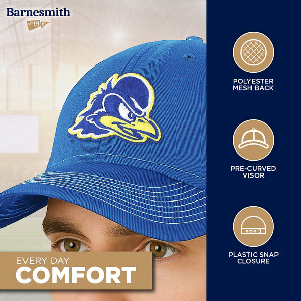 University of Delaware Sideline Trucker Hat One-Size (Royal/White)