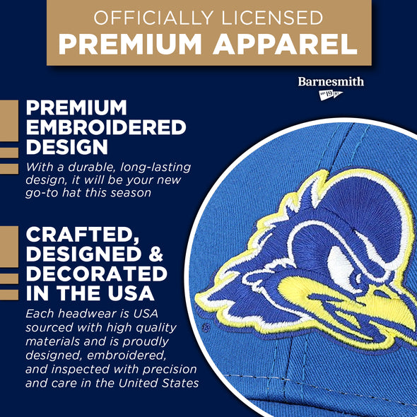 University of Delaware Sideline Trucker Hat One-Size (Royal/White)
