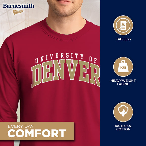University of Denver Classic Long Sleeve T-Shirt (Cardinal)