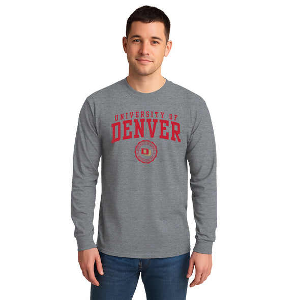 University of Denver Heritage Long Sleeve T-Shirt (Charcoal Grey)