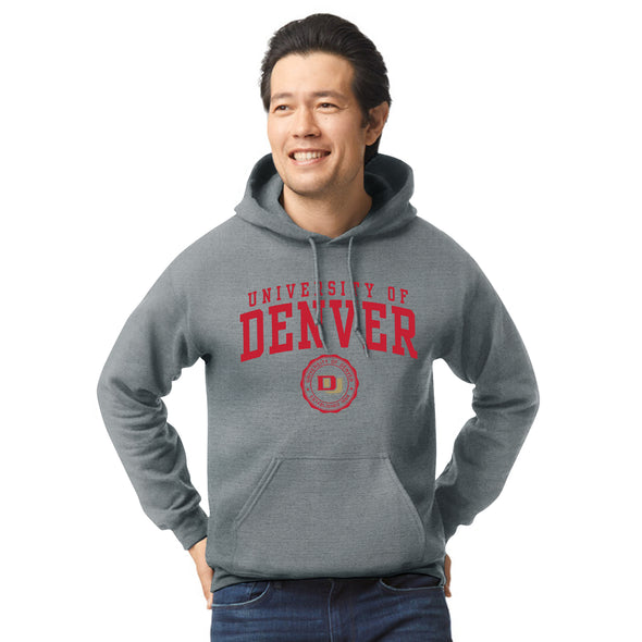 University of Denver Heritage Hooded Sweatshirt (Charcoal Grey)