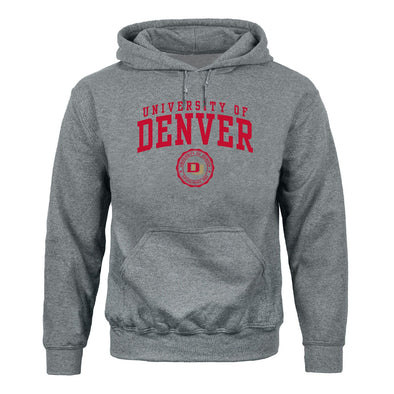 University of Denver Heritage Hooded Sweatshirt (Charcoal Grey)