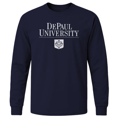 DePaul University Heritage Long Sleeve T-Shirt (Navy)