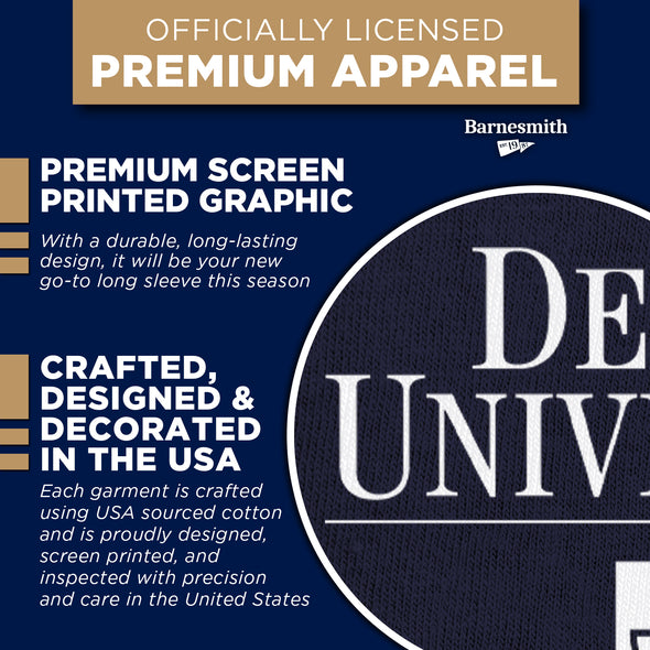DePaul University Heritage Long Sleeve T-Shirt (Navy)
