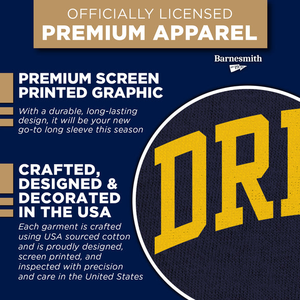 Drexel University Classic Long Sleeve T-Shirt (Navy)