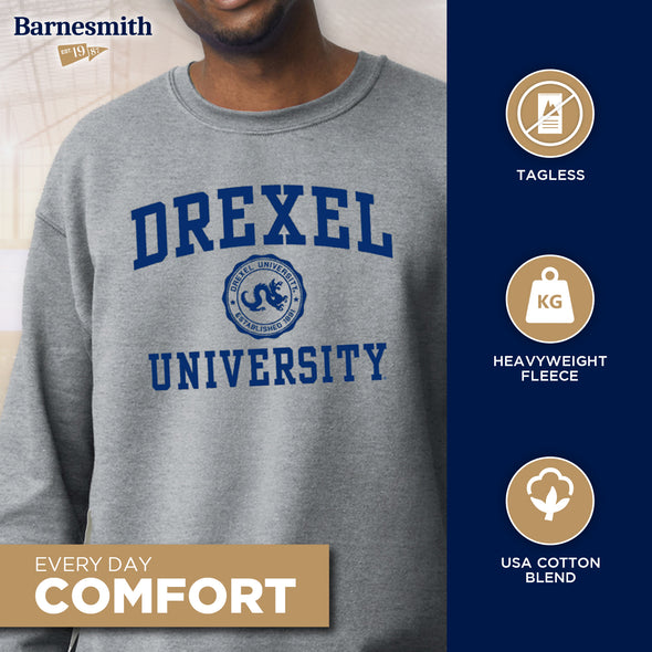Drexel University Heritage Sweatshirt (Charcoal Grey)