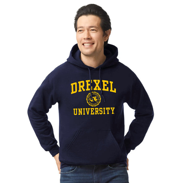 Drexel University Heritage Hooded Sweatshirt (Navy)