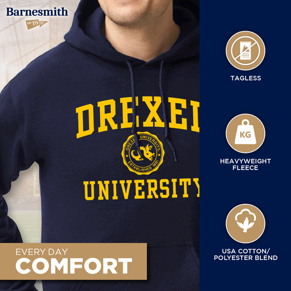 Drexel University Heritage Hooded Sweatshirt (Navy)