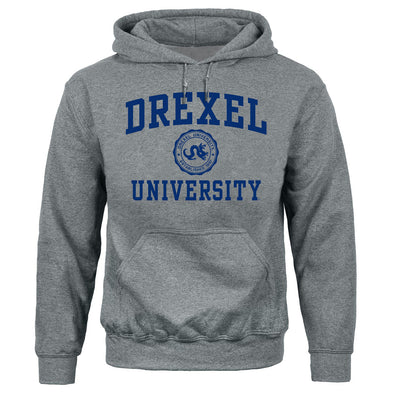 Drexel University Heritage Hooded Sweatshirt (Charcoal Grey)