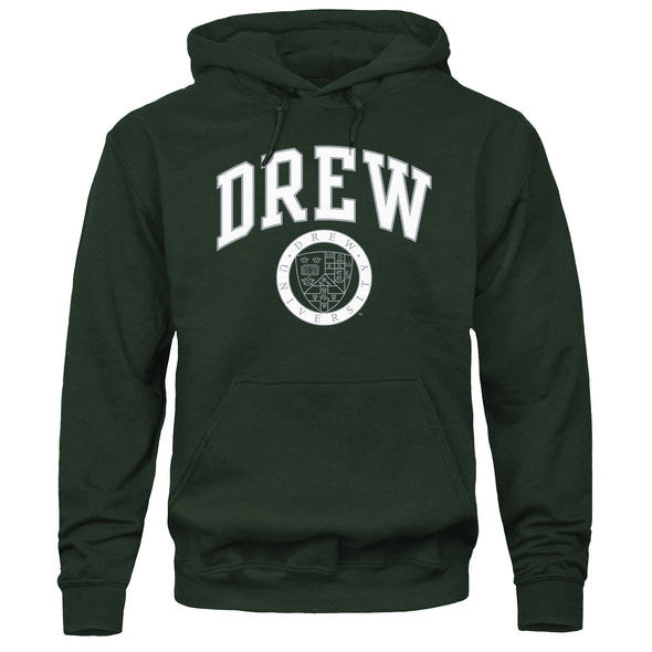 Drew University Heritage Hooded Sweatshirt (Green)
