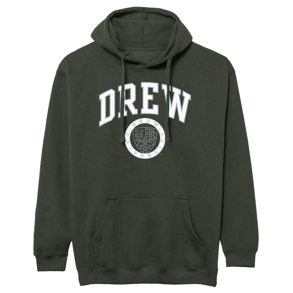 Drew University Heritage Hooded Sweatshirt (Green)