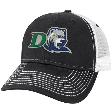 Drew University Sideline Trucker Hat One-Size (Dark Grey/White)