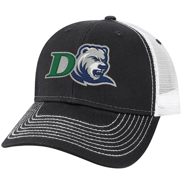 Drew University Sideline Trucker Hat One-Size (Dark Grey/White)
