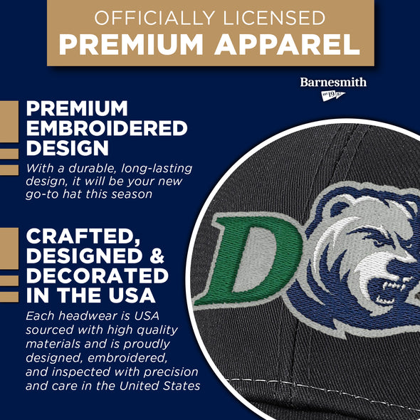 Drew University Sideline Trucker Hat One-Size (Dark Grey/White)