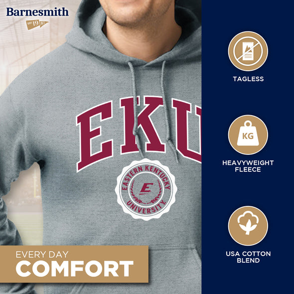 Eastern Kentucky University Heritage Hooded Sweatshirt (Charcoal)