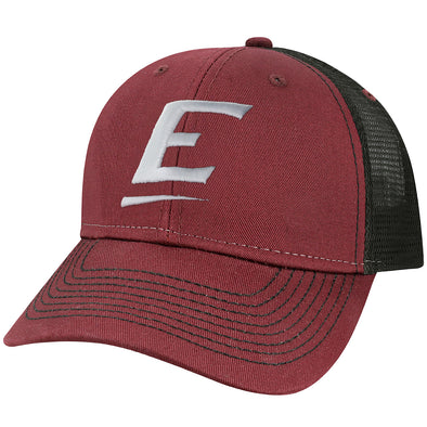 Eastern Kentucky University Sideline Trucker Hat One-Size (Maroon/Black)