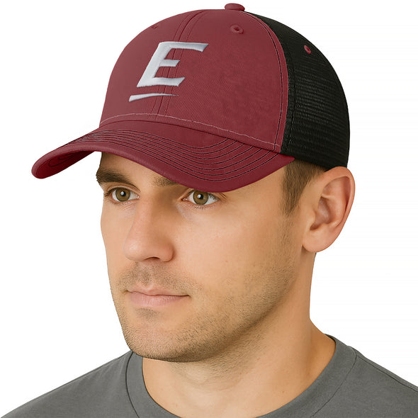 Eastern Kentucky University Sideline Trucker Hat One-Size (Maroon/Black)