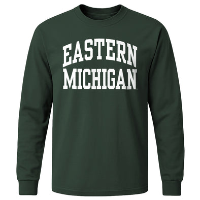 Eastern Michigan University Classic Long Sleeve T-Shirt (Hunter Green)
