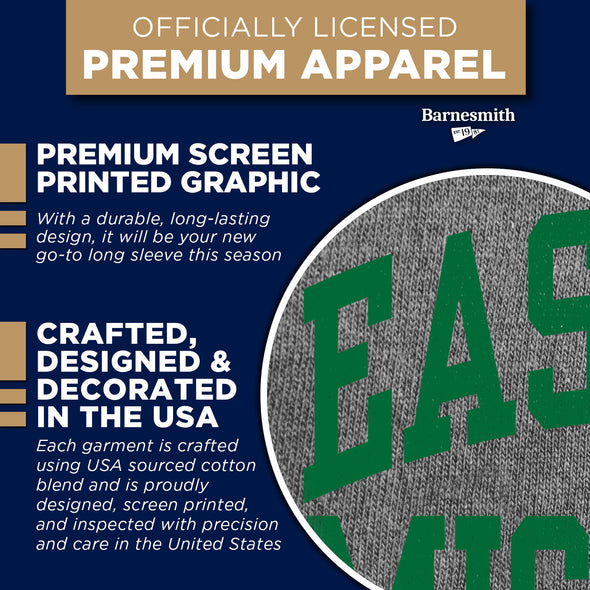 Eastern Michigan University Classic Long Sleeve T-Shirt (Charcoal Grey)