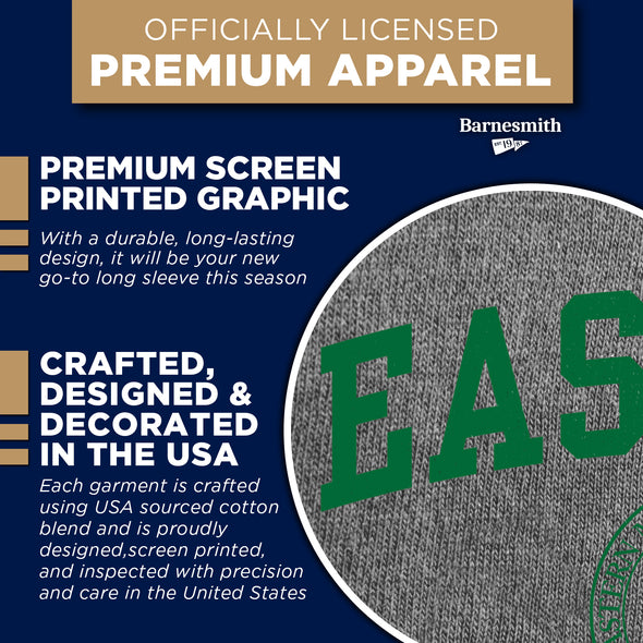 Eastern Michigan University Heritage Long Sleeve T-Shirt (Charcoal Grey)