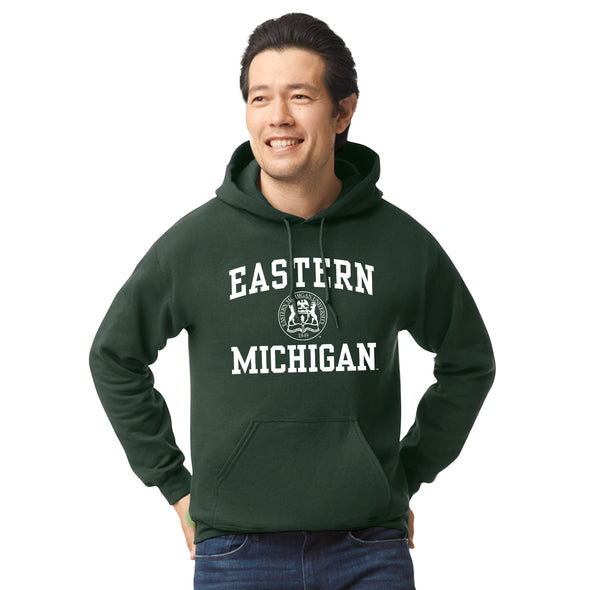 Eastern Michigan University Heritage Hooded Sweatshirt (Hunter Green)