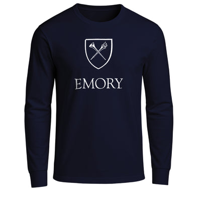Emory University Heritage Long Sleeve T-Shirt (Navy)