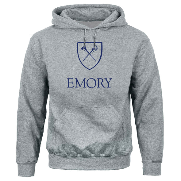 Emory University Heritage Hooded Sweatshirt (Charcoal Grey)