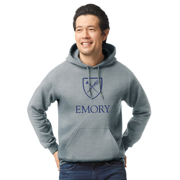 Emory University Heritage Hooded Sweatshirt (Charcoal Grey)