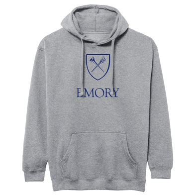 Emory University Heritage Hooded Sweatshirt (Charcoal Grey)